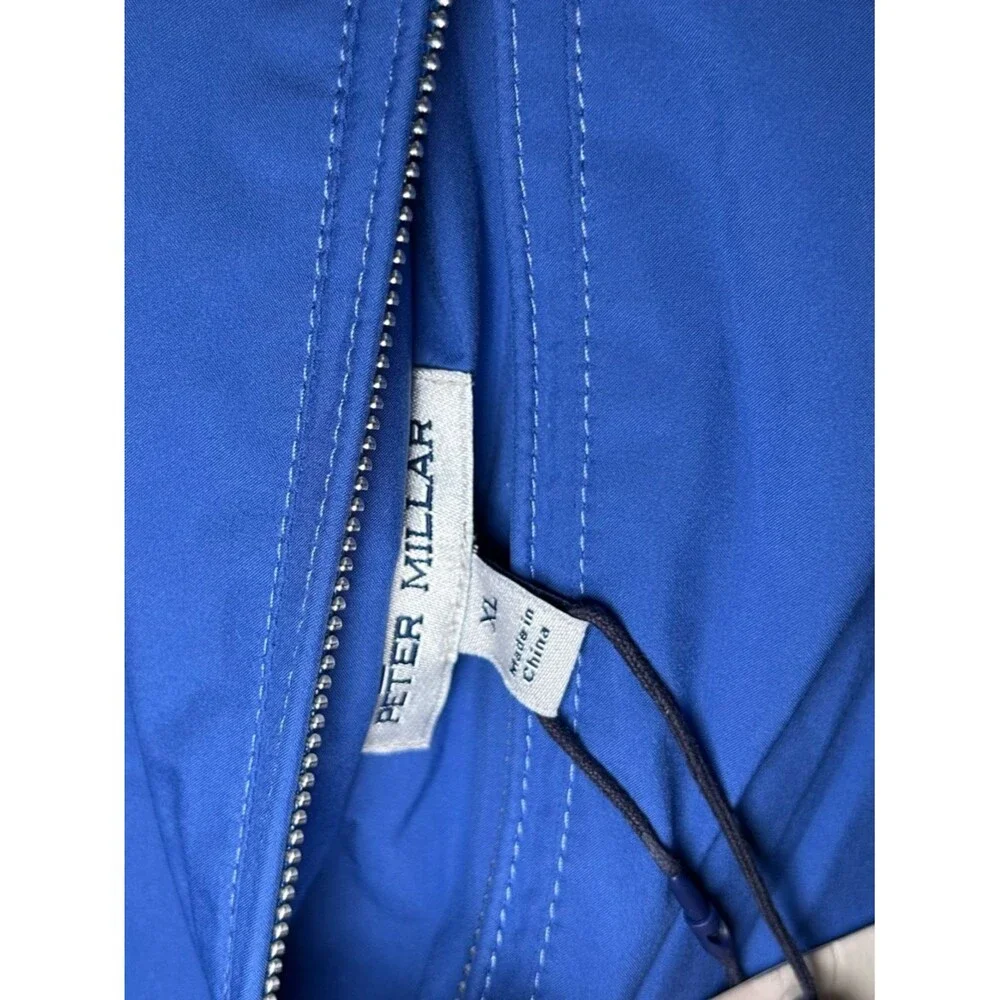 NEW Peter Millar Crown Blue Gray Reversible Full Zip Golf Vest Men’s Size XL